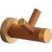 YuanDa Robe Hook Made of Ecological Wood Towel Coat Hook with Metal Core Wooden Appearance - B07CG4YXP8